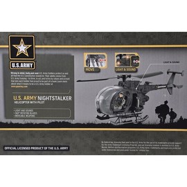 US Army Night Stalker Helicopter with Soldier Figure and Light/Sound