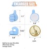 CERETIA 18 Pcs Self Adhesive Silicone Thumb Hooks, Multifunction Thumb