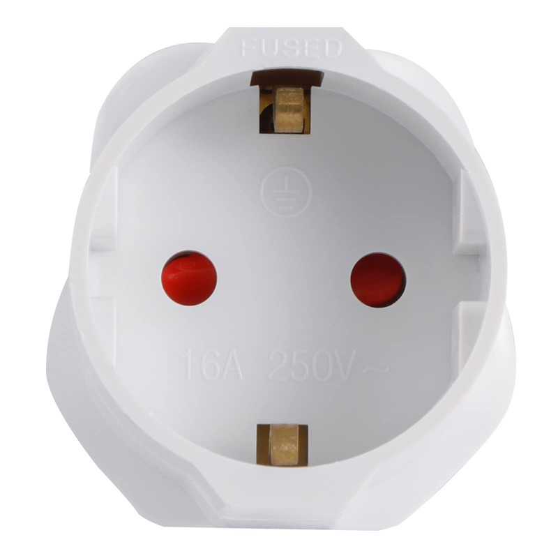 Neuftech - 2 x Reiseadapter UK, GB, England auf europäischer