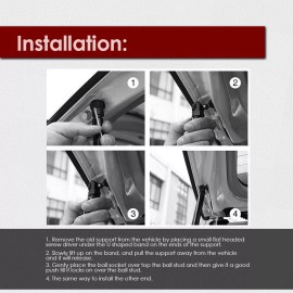 Unbranded Set of 2 for VW Transporter w/o Wiper 1990-92 Tailgate Trunk Lift Supports Shock