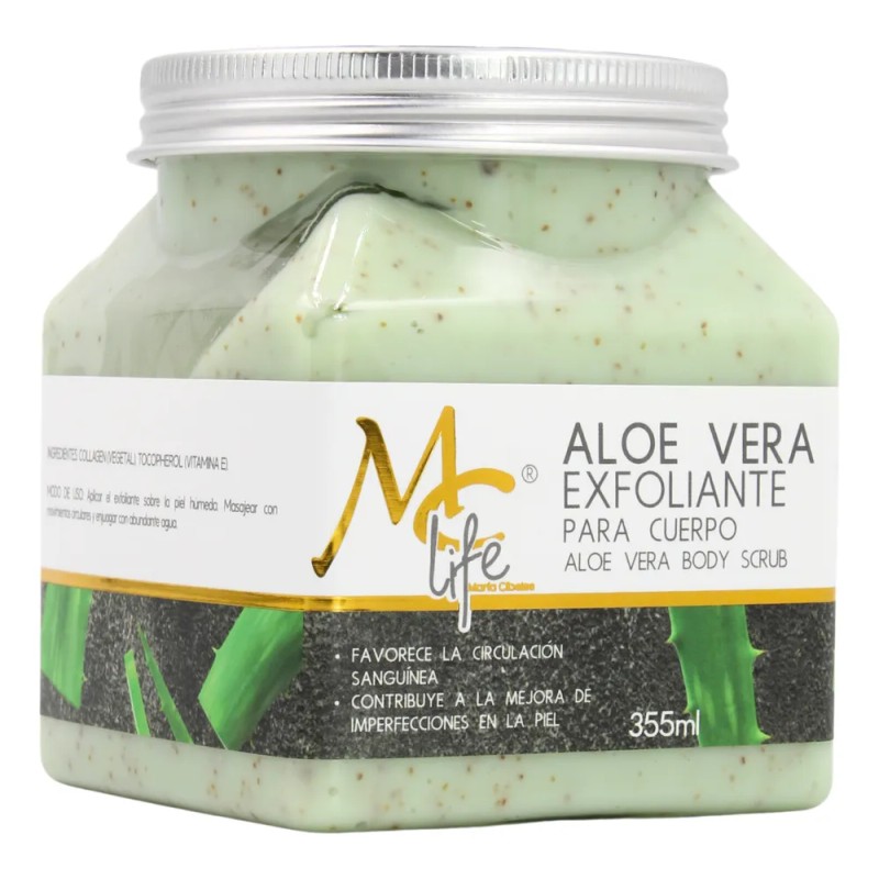 Exfoliante De Aloe Vera Para El Cuerpo 355ml. Mc Life