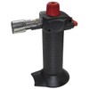 Fackelmann Küchengasbrenner, Flambierbrenner, Feuerzeug mit breitem Standfuß (Farbe: Schwarz/Rot/Silber), Menge: