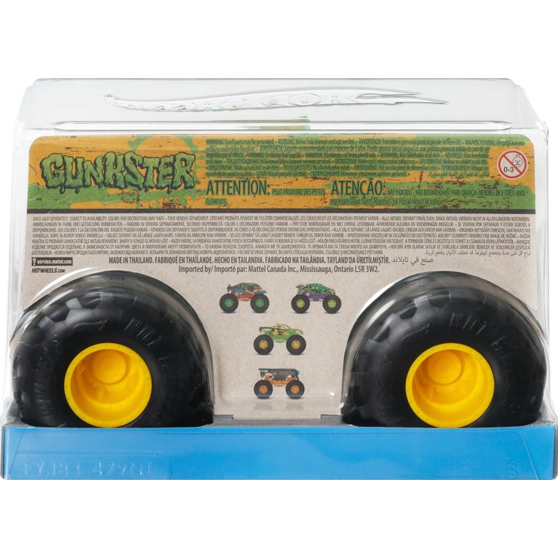 Hot Wheels Monster Trucks, Oversized Monster Truck, 1:24 Scale Die-Cast