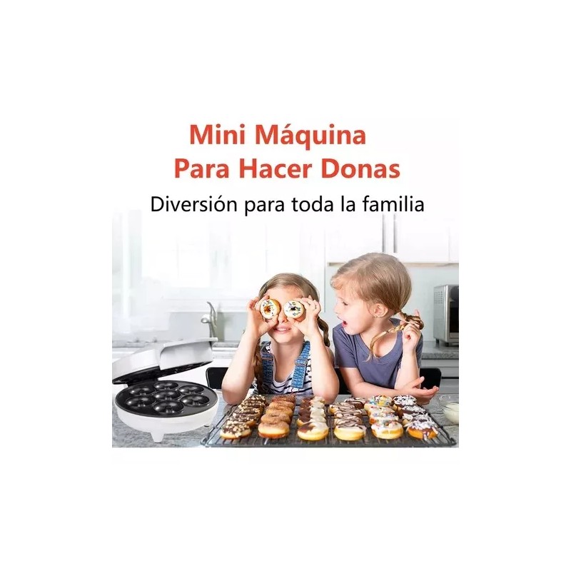 Innovaciones Mini Máquina Para Hacer Donas 7espacios Electrica Mini Donas