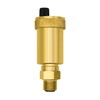 VARIOSAN Automatic quick bleeder 12111, 1/2 inch, bare brass, narrow