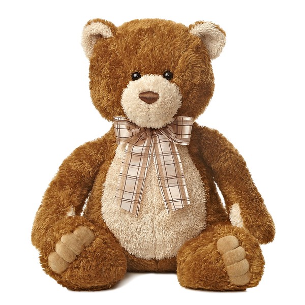 Aurora® Snuggly Bear Brown Sugar™ Stuffed Animal - Comforting Companion - Imaginative Play - 22 Inches
