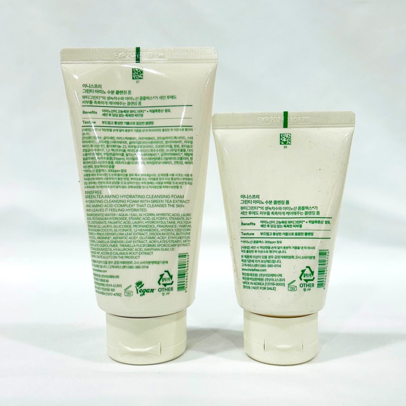 Innisfree Green Tea Amino Moisture Cleansing Foam 150g (new type)