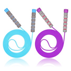 2 Pcs Kids Skipping Rope, Skipping Rope Kids, Adjustable Skipping Ropes for Kids,