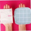 Ipetboom 4Pcs Portable Sanitary Holders Stylish Period Bags for Women