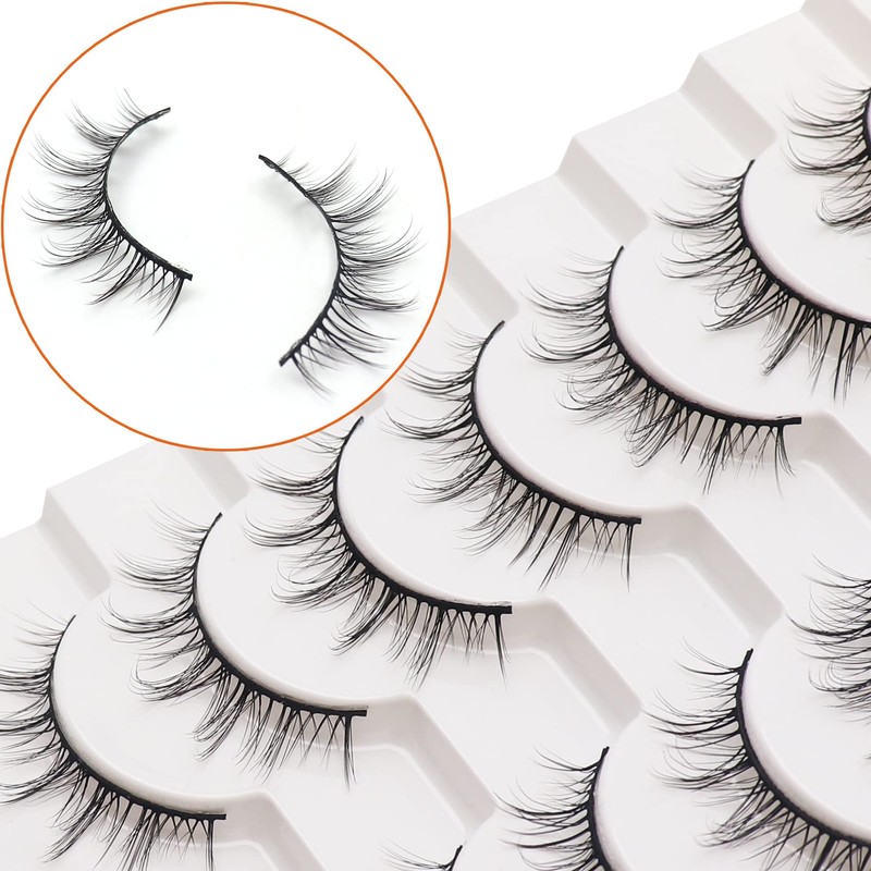 Losha Manga Lashes Fluffy Faux Mink Lashes Natural Look 10