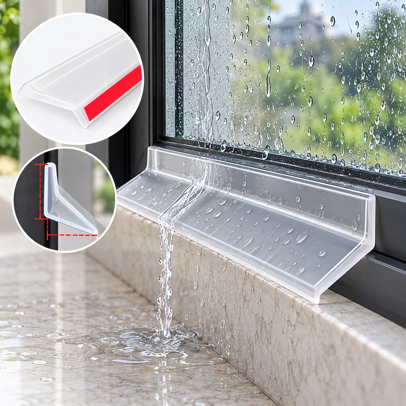 Transparent Waterproof Sealing Strip for Doors & Windows – Self-Adhesive