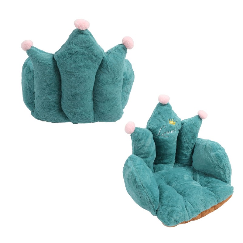 Office Chair Cushion Semi Enclosed Crown Shape Polyester Fiber Seat