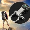 Buckle Compass for Travel, Camping, Hiking, Survival Carabiner BL00953 100ea