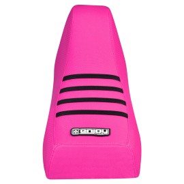 Honda Fourtrax TRX 70 Seat Cover 1986 - 1987  all PINK - BLACK ribs #279