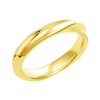Lara Christie sv925 Women's Pinky Ring, 925 Silver, Yellow Gold,