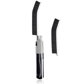 Hard Bristle Corner Cleaning Brush, Split Cleaning Brush with Sprinkler & Replacement Brushes, 1 Piece All-in-One Joint Cleaning Brush, Corner Brush and Cleaning Brush Set with Hard Bristles (Black)