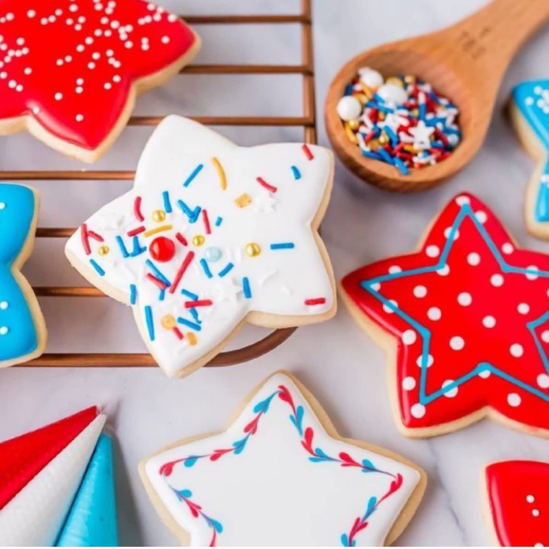 JOB JOL Cookie Cutters 4 PCS, Star Cookie Cutters, 2''