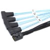 AoQhir Mini SAS HD SFF 8643 to 4X SATA 7Pin
