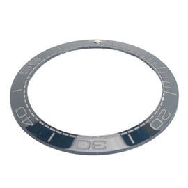 Ceramic Watch Bezel Ring Professional 41.5mm Watch Bezel Insert Replacement Parts Accessory for Watchmaker Sea Blue Base White Digit