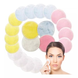 Universo en Linea Almohadillas Desmaquillantes Reutilizables Microfibra 16pz F