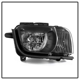 ACANII - For Chrome 2010 2011 2012 2013 Chevy Camaro Halogen Headlights Headlamps Replacement Driver & Passenger Side