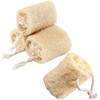 Esponja de Lufa Natural, 4 unidades Estropajo para Cuerpo, Esponja