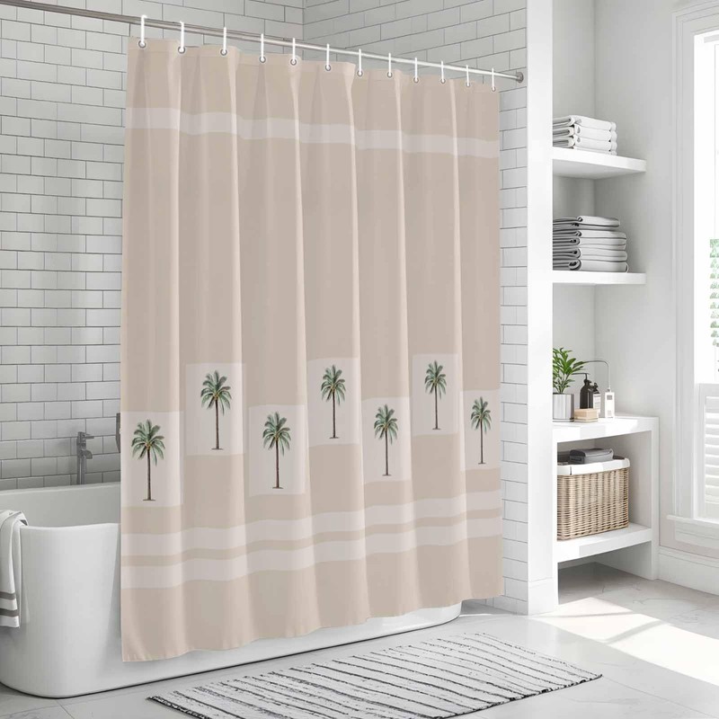 Stuidolane 72x78 Inch Shower Curtain Tropical Palm Trees Bathroom Decor,