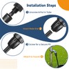 6 Pcs Drip Irrigation Hose Connectors, 3/4 Inch to 1/2
