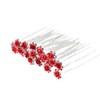 10 Rose Flower Crystal Bridal Wedding Prom Hair Clips –