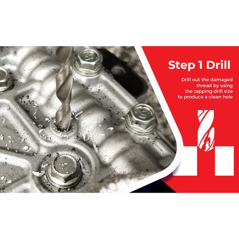 Aramox M12 X 1.25 Thread Repair Kit Thread Repair Insert