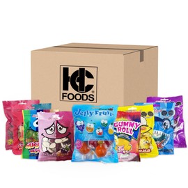 Generic Assorted Gummies Plus Jelly Fruit Bag, Variety Pack Individually Packaged, Flavorful Flavors Strawberry, Baya Berries, Grape, Banana, and More! Perfect for Snacking, Party Bags, and More!