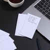 Vertical Ruled Index Cards 3x5 with Check Boxes,Double Sided Ruled