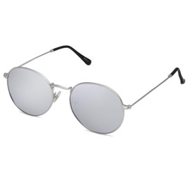 SojoS SJ1014 fashion round, polarised, unisex, sunglasses, mirrored lenses, sunglasses - 51