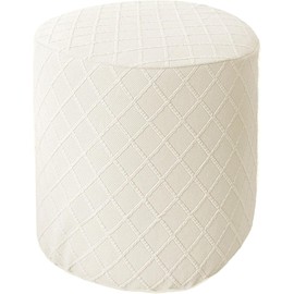 Ottoman Slipcovers Round Small/Medium/XX-Large/Large, Stretch Velvet Ottoman Cover 40/30/36/25/18/42/20, Storage Footstool Cover Slipcovers, Stool Pouf Furniture Protector Slipcover(#38,W31 xH18)