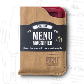 IF IF Light Up Menu Magnifier-Wine, Burgundy, One Size