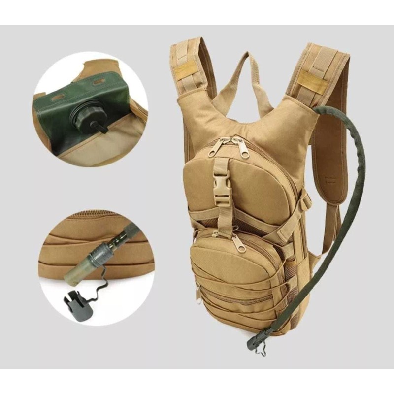 Tactica Mochila De Hidratación 3l Bolsa De Agua Táctica Senderismo