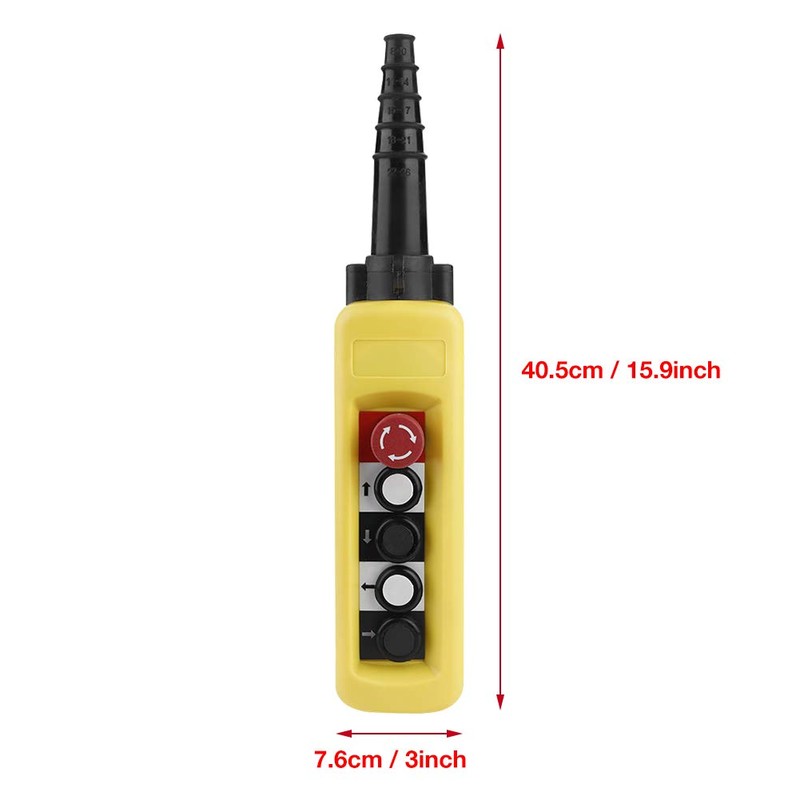 4 Directions Hoist Push Button Switch, 4 Buttons Crane Lifting