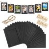 20 Pcs Paper Frames Photo Banner, 4x6 Inch Black Paper