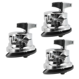 Mikinona 3pcs Drum Base Drum Mounting Hardware Replacement Tom Bracket Tom Drum Leg Bracket Percussion Bases Drum Parts Tom Drum Rack Tom Supply Zinc Alloy Musical Instrument Stand Floor