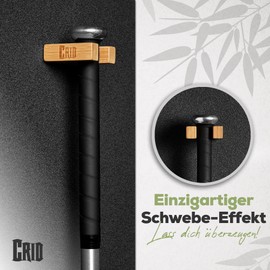 CRID Baseball Bat Wall Mount - Bamboo Wall Mount in Minimalist Design, 100% Natural Raw Material, Robust Design, Includes Mounting Kit, for Hanging Base and Softball Bats