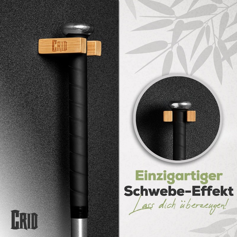CRID Baseball Bat Wall Mount - Bamboo Wall Mount in