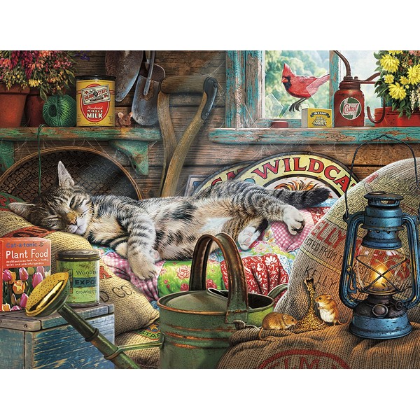 Buffalo Games - Cats Collection - Laid-Back Tom - 750 Piece Jigsaw Puzzle
