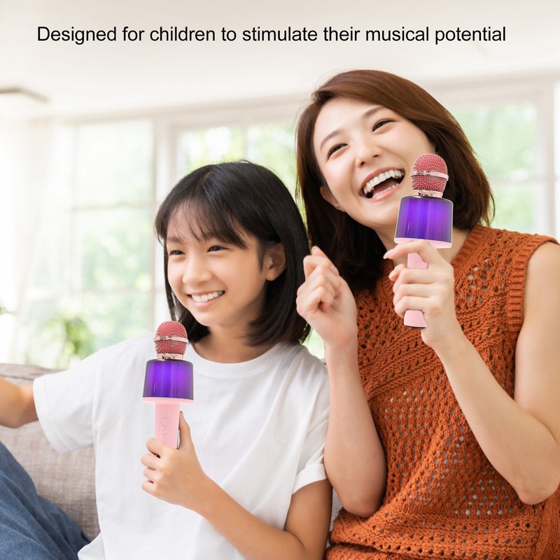 Wireless Bluetooth Microphone Encourage Musical Potential Karaoke Machine Microphone Portable