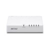 BUFFALO LSW4-TX-5EPL/WHD 10/100Mbps Compatible Plastic Housing AC Power 5 Port