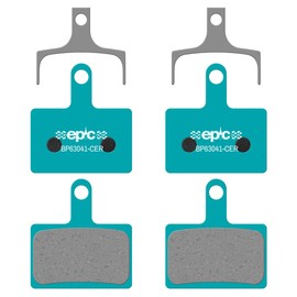 epic Disc Brake Pads for Shimano Brakes | K02S, K03Ti, K04Ti-MX, K05S | Fits 105, Dura-Ace, GRX, Ultegra | Organic, Semi-Metallic, Sintered, Ceramic & E-Bike Options | 2 Sets (Ceramic)