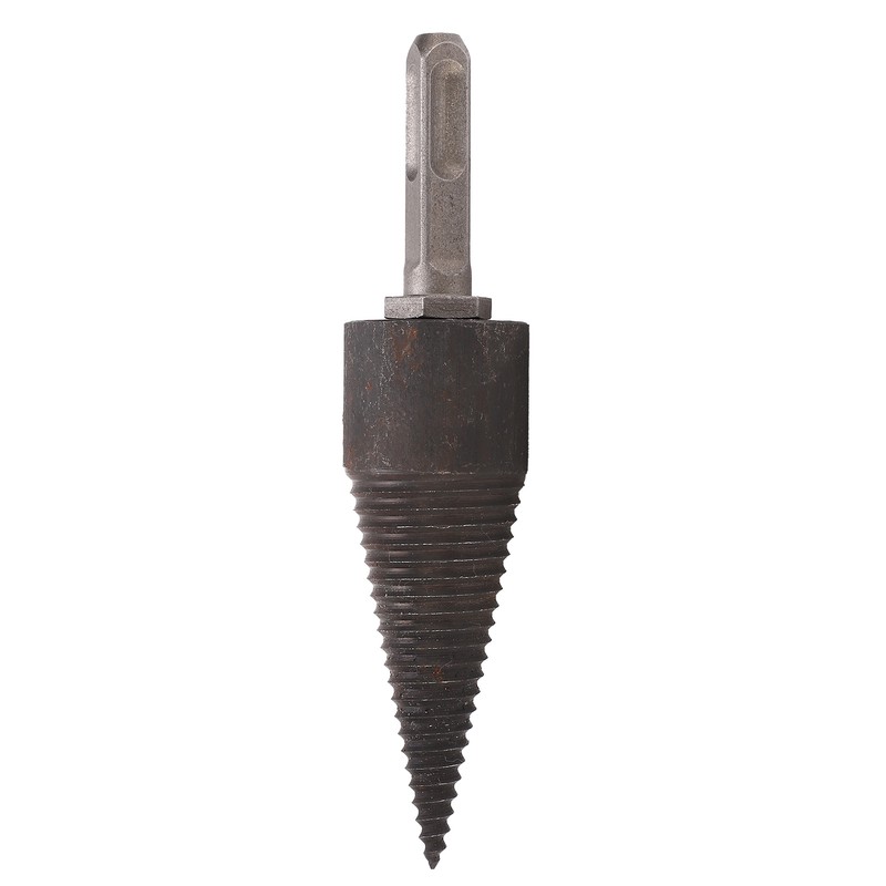 Wood Cone Punch Firewood Separation Detachable Round Shank Thread Drill
