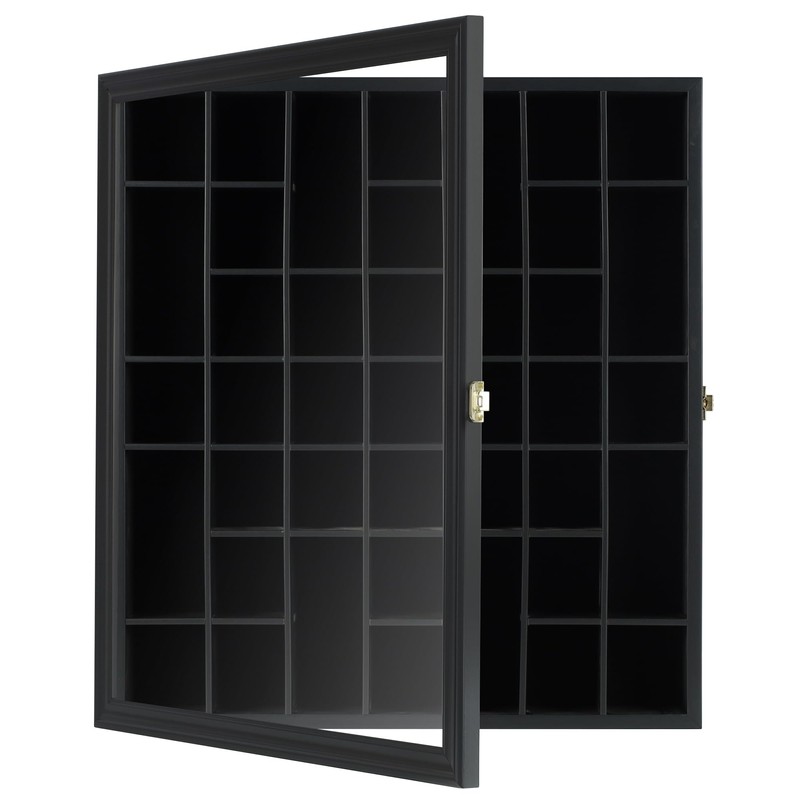 41 Shot Glass Display Case Holder Bar Collection Cabinet Wall