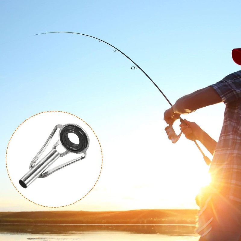 50 Pieces Fishing Rod Tip Repair Kit Rod Tips Kit