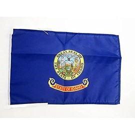 Idaho Flag 18'' x 12'' cords - US state of Idaho SMALL flags 30 x 45cm - Banner 18x12 in - AZ FLAG