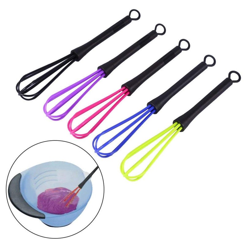 Kitchen Whisk, 5PCS Plastic Salon Hand Whisk Hair Color Dye